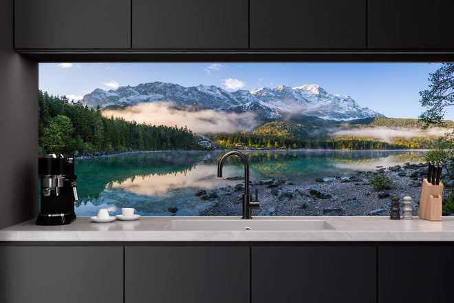 Küchenrückwand - Panoramablick auf die Zugspitze