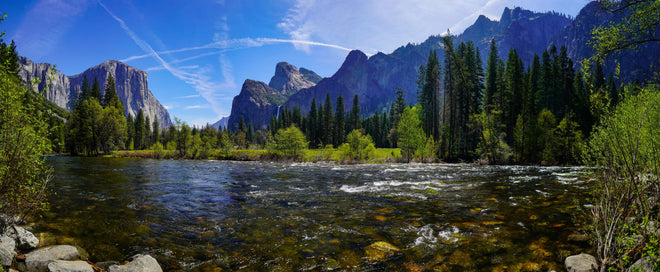 Küchenrückwand - Panoramablick im Yosemite-Nationalpark