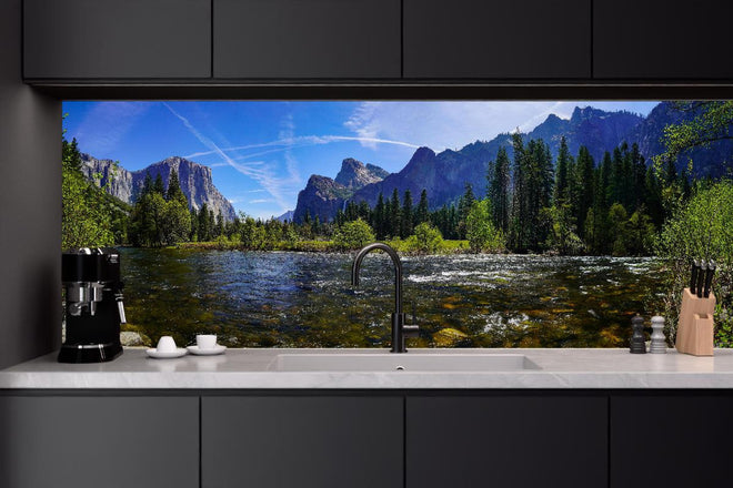Küchenrückwand - Panoramablick im Yosemite-Nationalpark