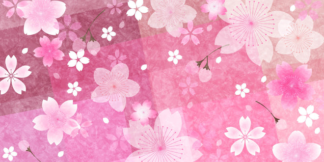 Küchenrückwand - Pinkes Blumenmuster Aquarell Illustration