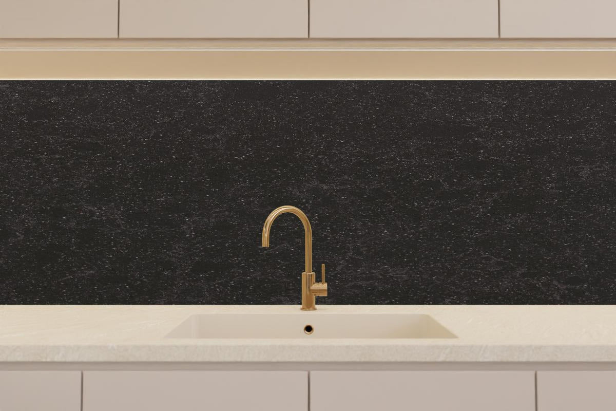 Küchenrückwand - Quarz Diamond Black