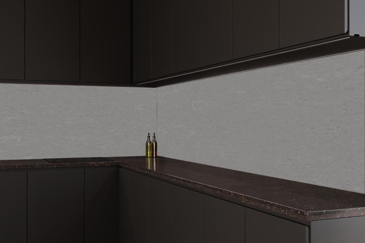 Küchenrückwand - Quarz Marble Grey