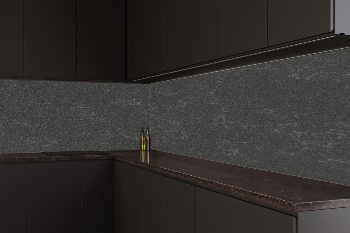 Küchenrückwand - Quarz Mineralstone Dark