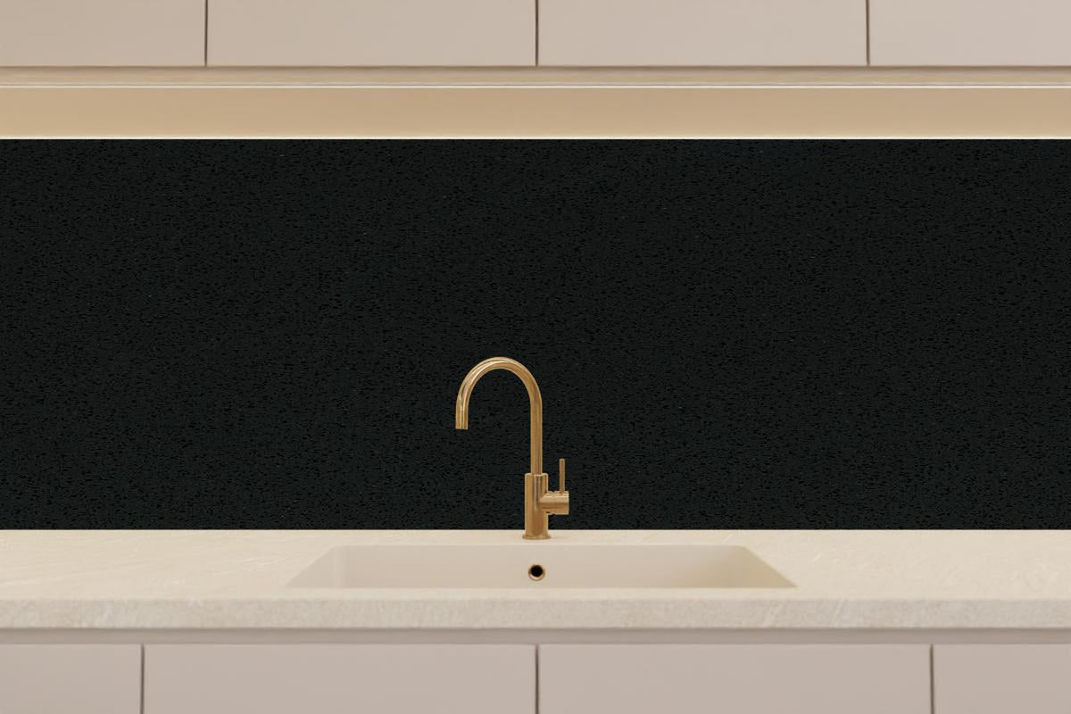 Küchenrückwand - Quarz Obsidian Black