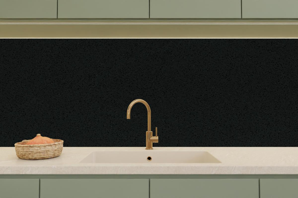 Küchenrückwand - Quarz Obsidian Black