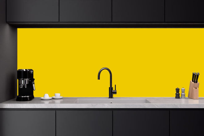 Küchenrückwand - RAL 1023 (Verkehrsgelb)