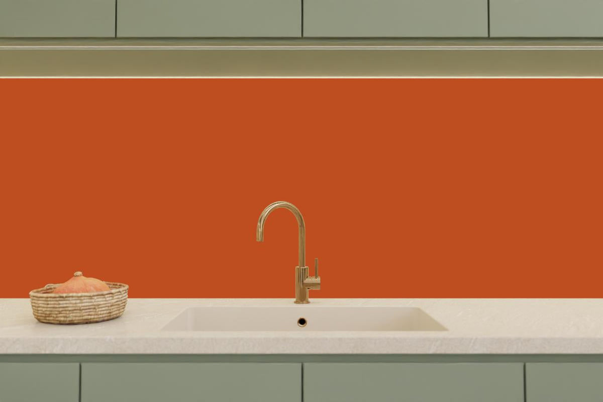 Küchenrückwand - RAL 2001 (Rot-Orange)