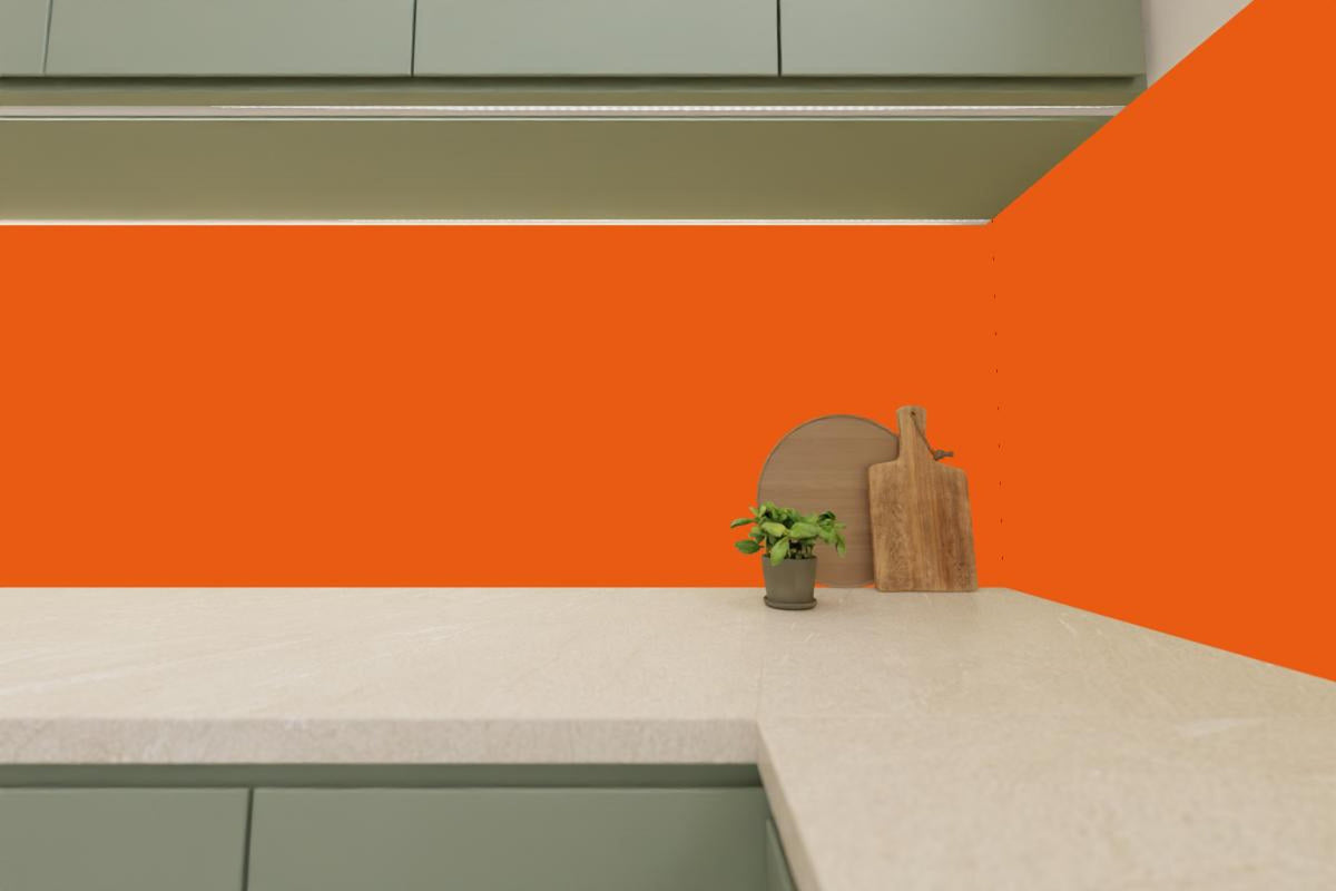 Küchenrückwand - RAL 2004 (Reines Orange)