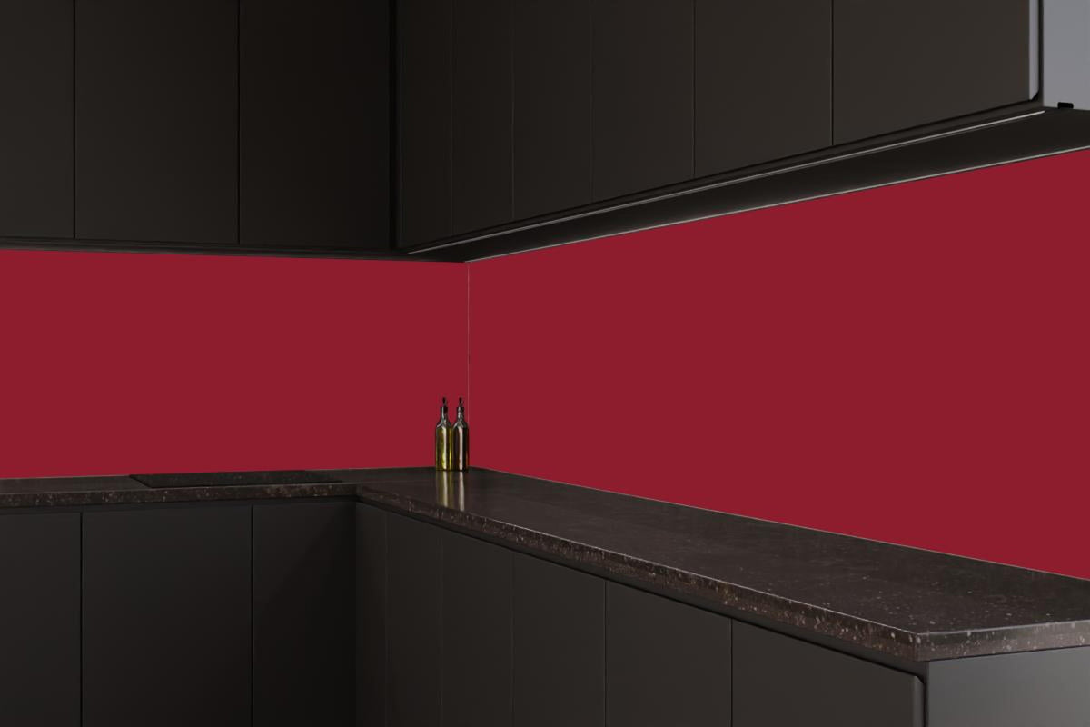 Küchenrückwand - RAL 3003 (Rubinrot)