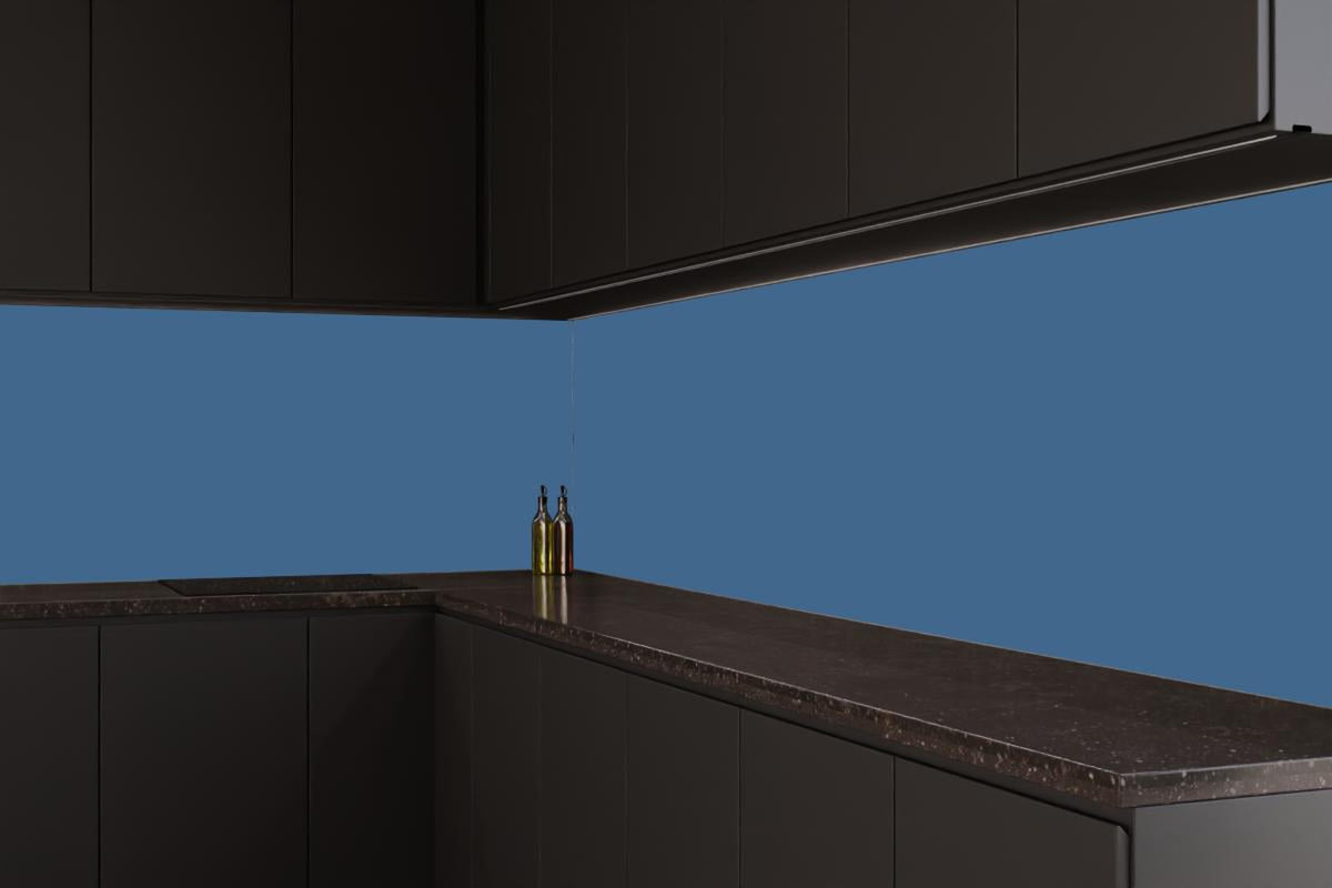 Küchenrückwand - RAL 5007 (Brillantblau)