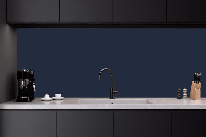 Küchenrückwand - RAL 5011 (Stahlblau)