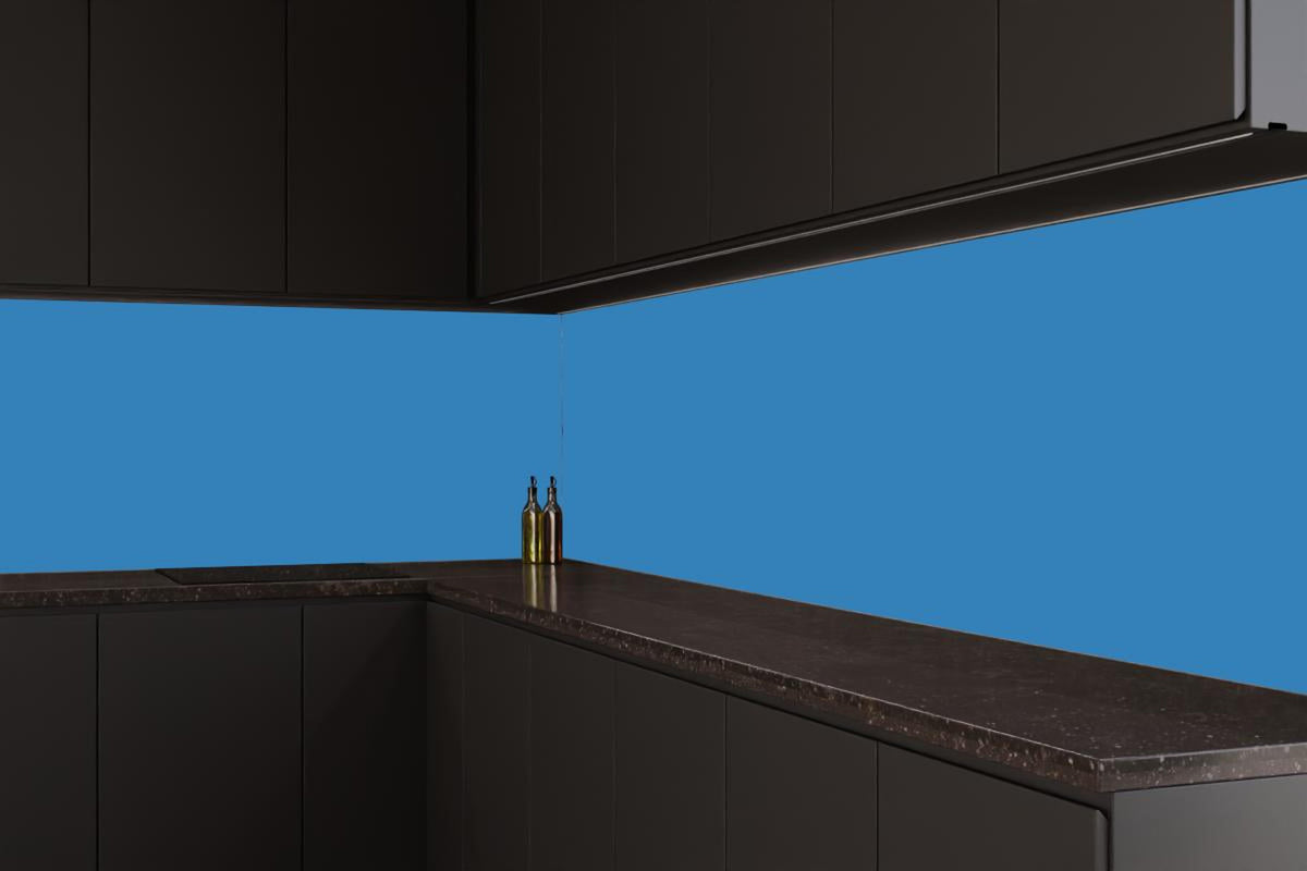 Küchenrückwand - RAL 5012 (Hellblau)