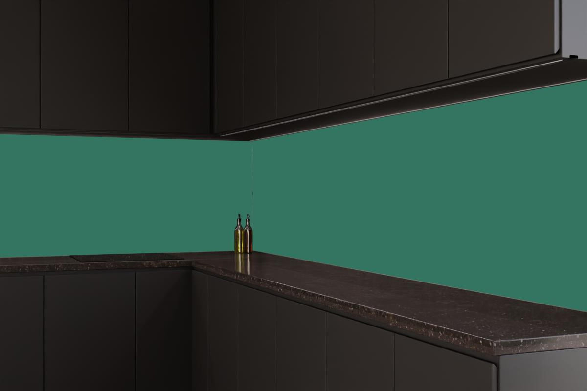 Küchenrückwand - RAL 6000 (Patinagrün)