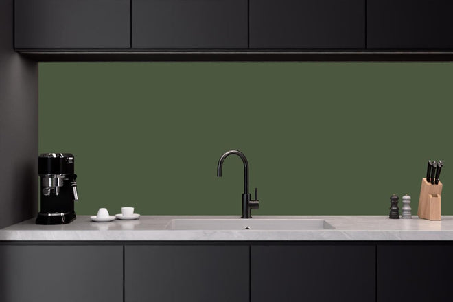 Küchenrückwand - RAL 6003 (olivgrün)
