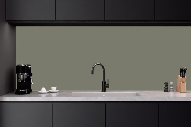 Küchenrückwand - RAL 7003 (Moosgrau)