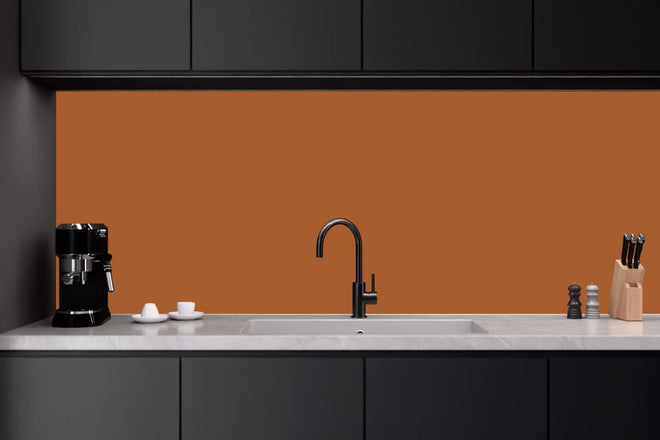 Küchenrückwand - RAL 8023 (Orangebraun)