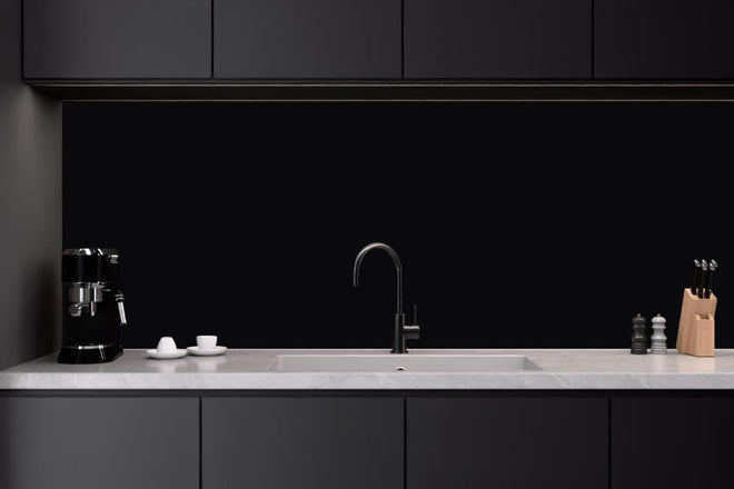 Küchenrückwand - RAL 9005 (Tiefschwarz)