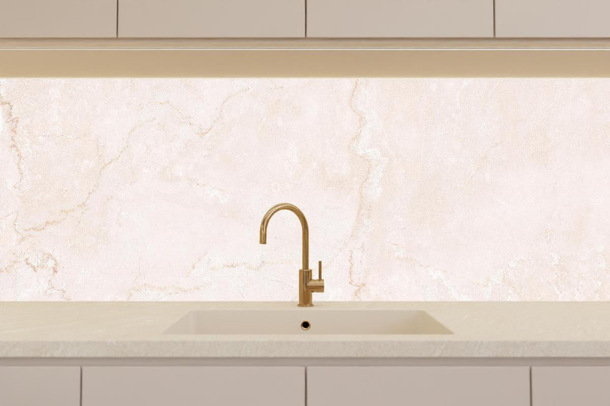 Küchenrückwand - Rosafarbige moderne Marmortextur