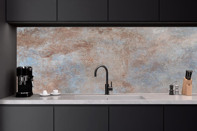 Küchenrückwand - Rostige Metallplatte