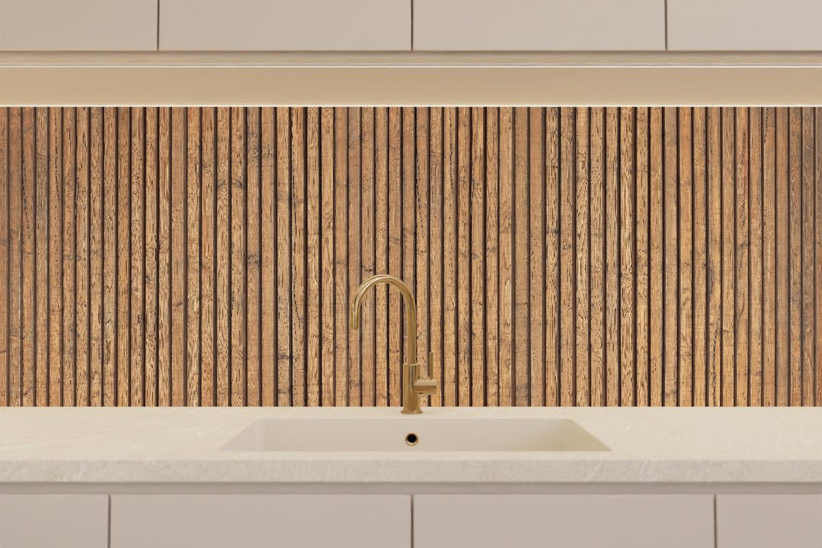 Küchenrückwand - Schöne Holzwand