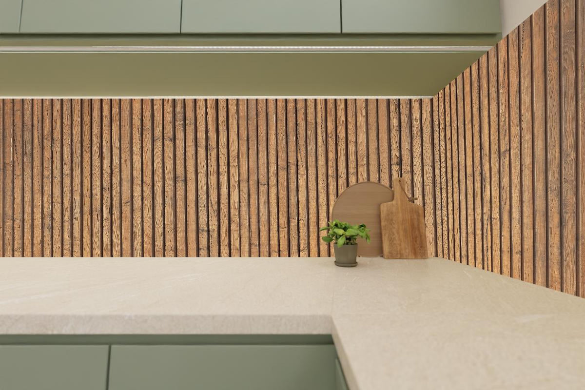 Küchenrückwand - Schöne Holzwand