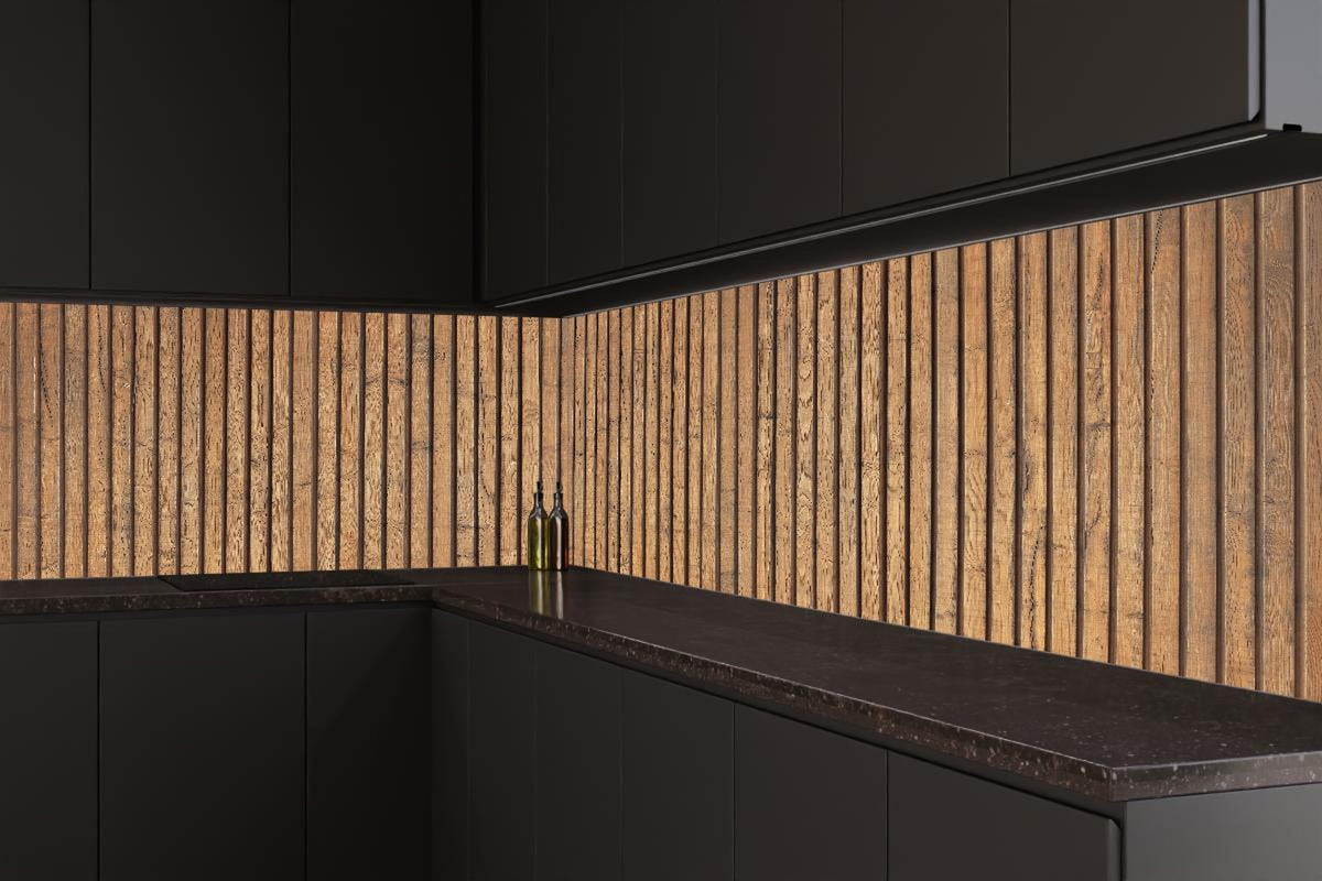 Küchenrückwand - Schöne Holzwand
