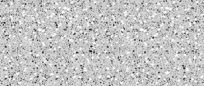 Küchenrückwand - Schwarz-Weiße graue Terrazzo Stein Textur