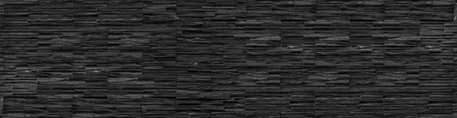 Küchenrückwand - Schwarze Schieferstein-Mauer
