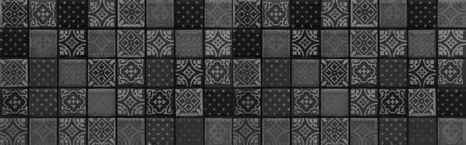 Küchenrückwand - Schwarze anthrazit Fliesen