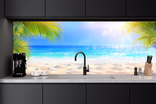 Küchenrückwand - Sonniger tropischer Strand