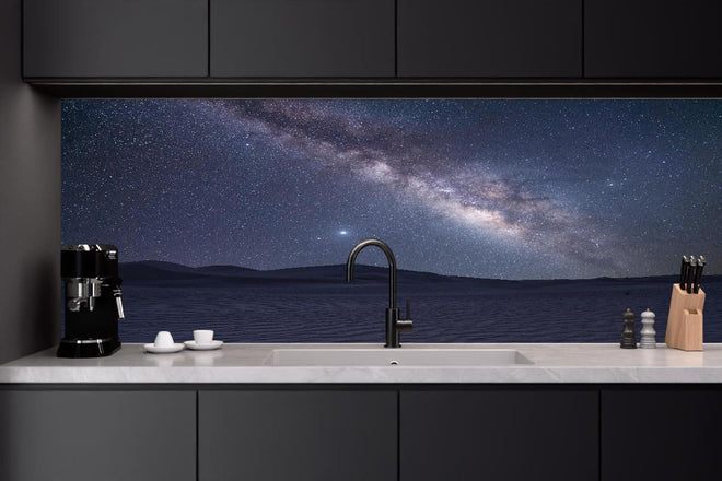 Küchenrückwand - Sternenklarer Nachthimmel