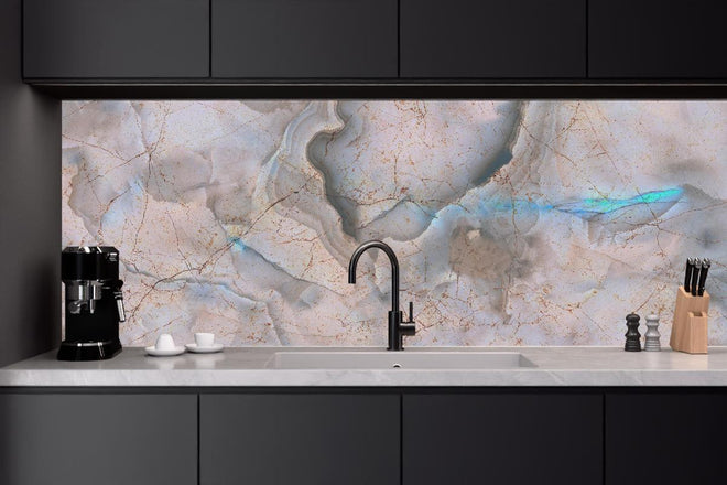 Küchenrückwand - Stilvolle Marmor Mischung