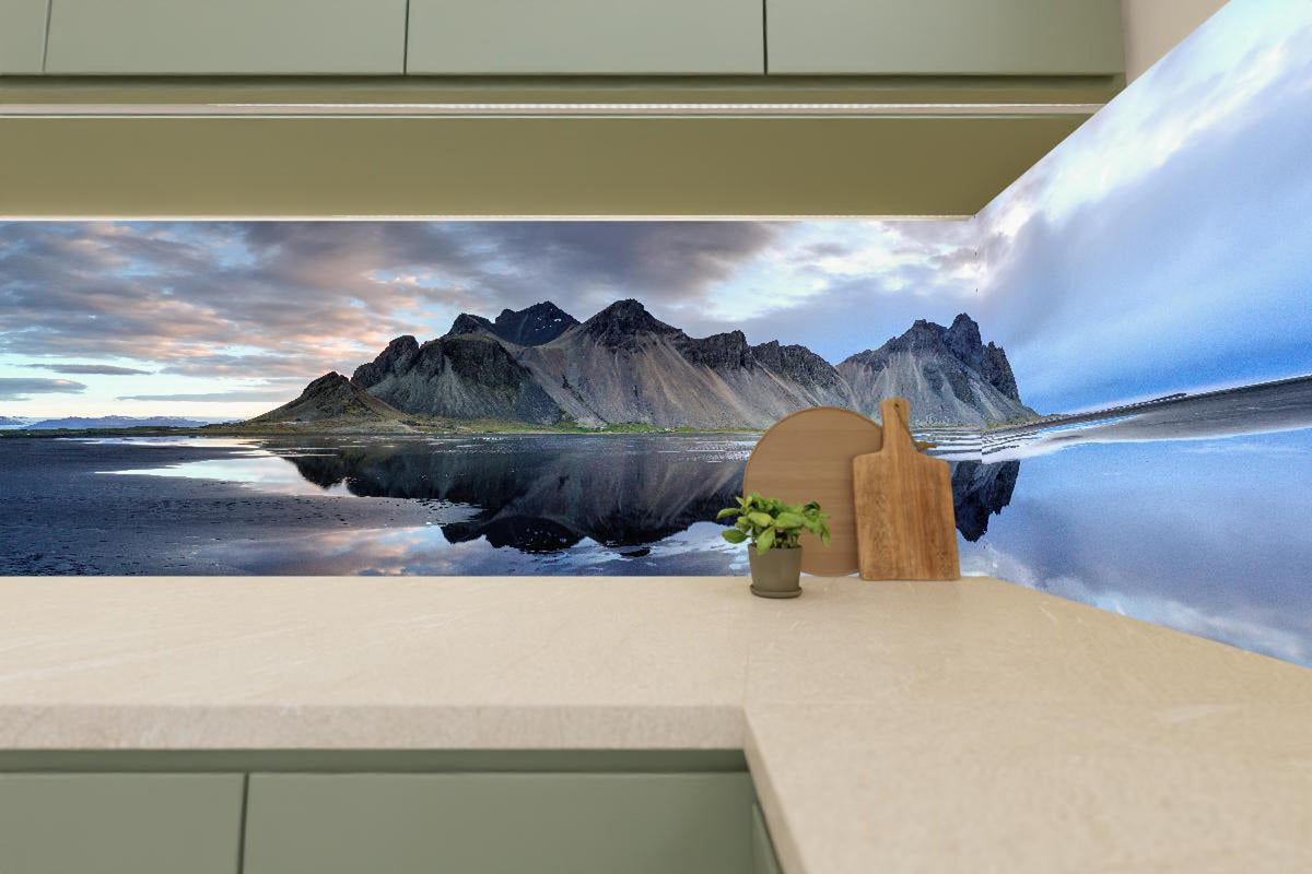 Küchenrückwand - Stokksnes an der isländischen Küste