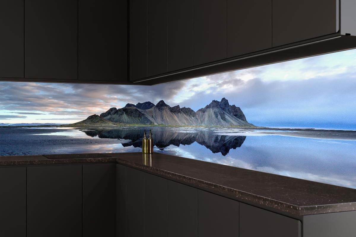 Küchenrückwand - Stokksnes an der isländischen Küste