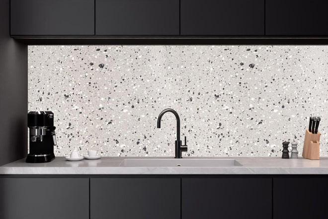 Küchenrückwand - Terazzo Stein Textur - Nahaufnahme