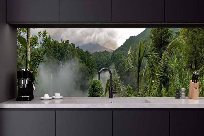 Küchenrückwand - Wasserfälle im Regenwald 2