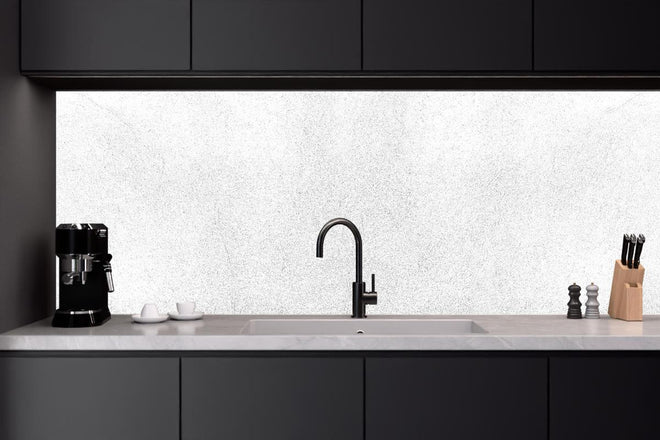 Küchenrückwand - Weiß beige Betonwand
