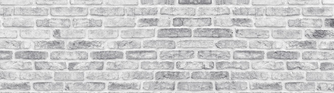 Küchenrückwand - Weiß gewaschene Ziegelwand