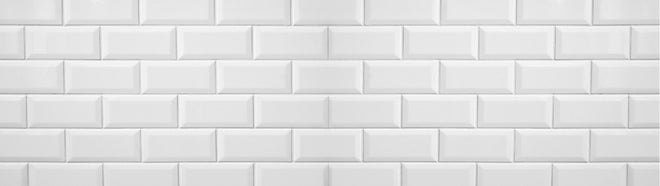 Küchenrückwand - Weiße Fliesen Fliesenspiegel