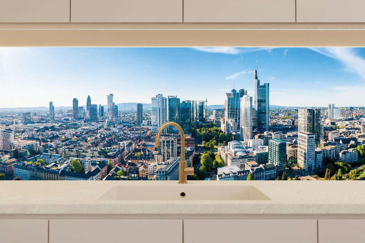Küchenrückwand - Wolkenkratzer -  Frankfurt am Main