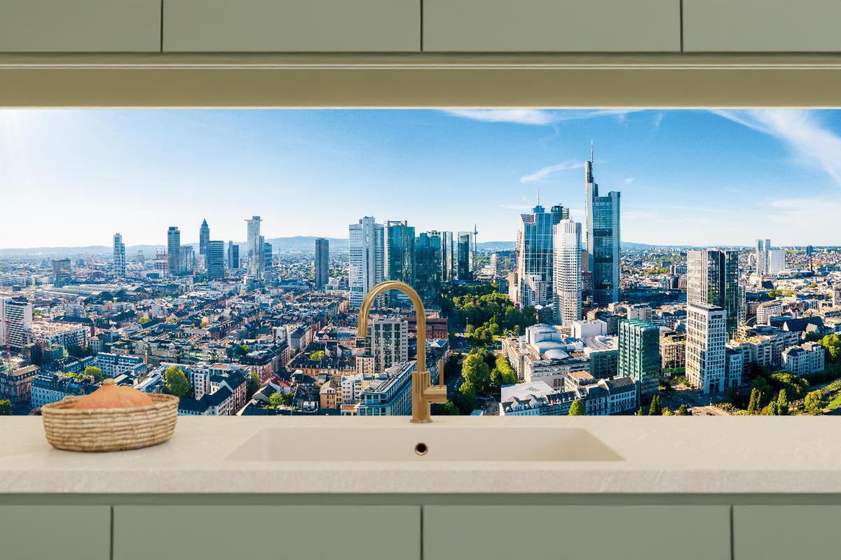 Küchenrückwand - Wolkenkratzer -  Frankfurt am Main