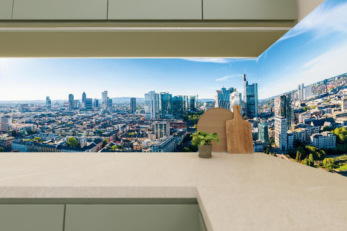 Küchenrückwand - Wolkenkratzer -  Frankfurt am Main