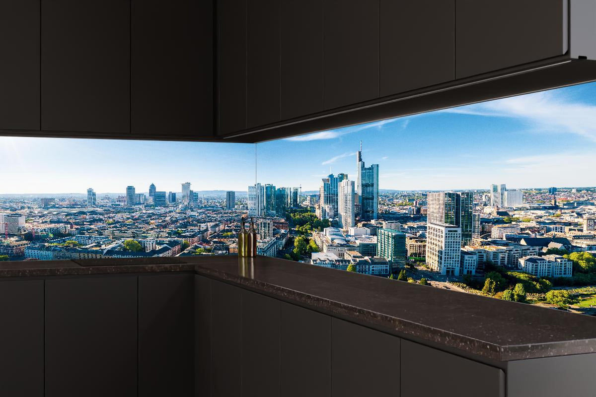 Küchenrückwand - Wolkenkratzer -  Frankfurt am Main