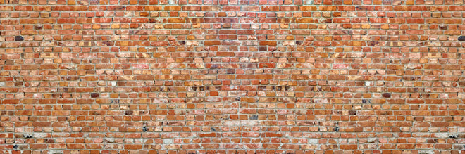 Küchenrückwand - Ziegelmauer in roter Farbe