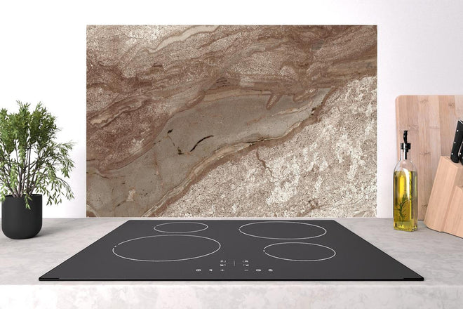 Spritzschutz - Dunkler Diana royal Marmor