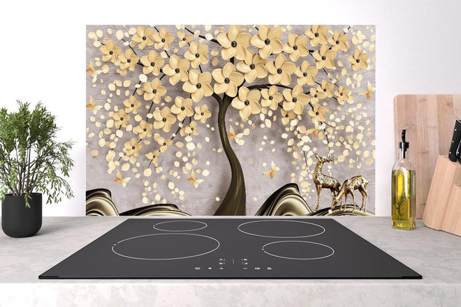 Spritzschutz - Abstrakte Baum Struktur