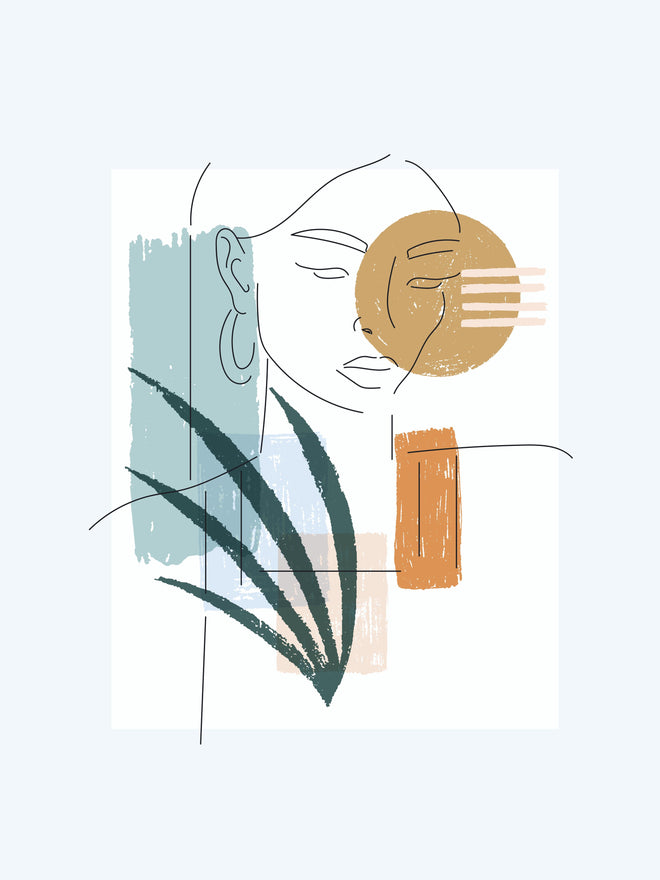 Spritzschutz - Abstrakte Illustration mit geometrischer Figur