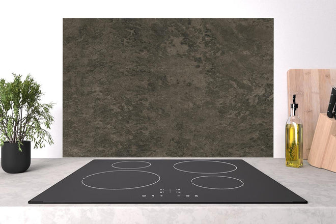 Spritzschutz - Abstrakte Schwarz-Braune Textur