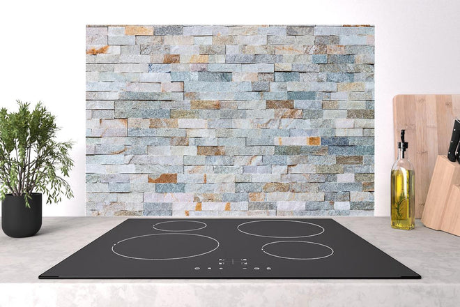 Spritzschutz - Abstrakte Steinwandmuster