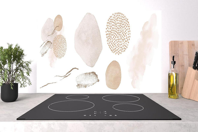 Spritzschutz - Abstrakte blush Elemente